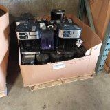 pallet of 24 units of coffee machines and makers Cuisinart models instapot hot water dispensers