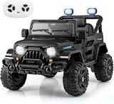 Costzon 12V Kids Ride on Truck - black