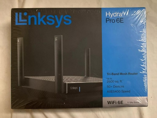 Linksys Hydra Pro 6E Tri-Band Mesh Router (WiFi 6E) (MR75MS)