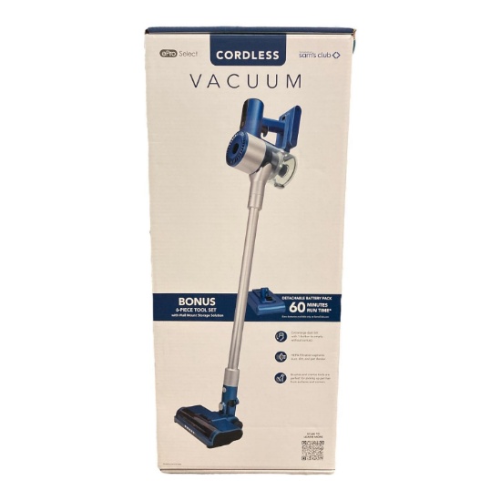 ePro Select Stick Cordless Vacuum With Removable Battery, Blue