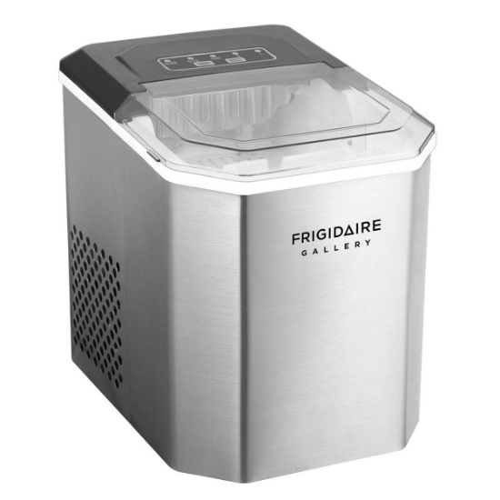 Frigidaire Gallery Stainless Steel Ice Maker 26 Pounds
