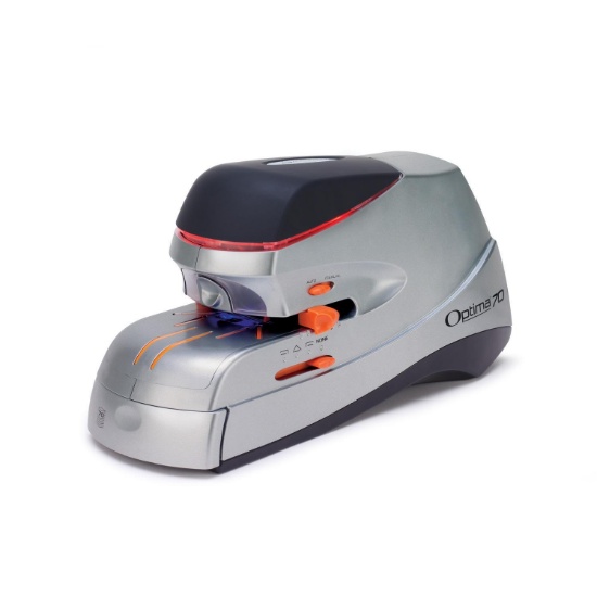 Swingline Optima Electric Stapler, 70 Sheet Capacity - Silver