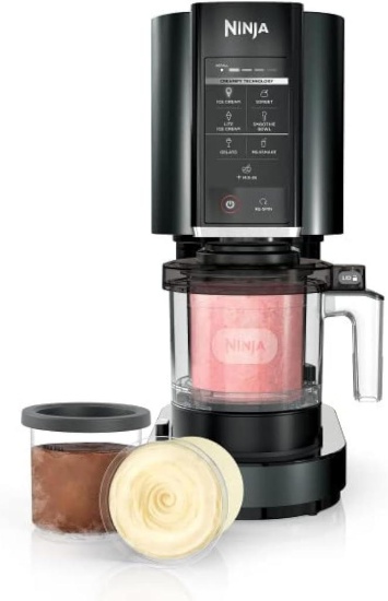 Ninja CREAMi Ice Cream, Sorbet, Milkshake Maker, Black