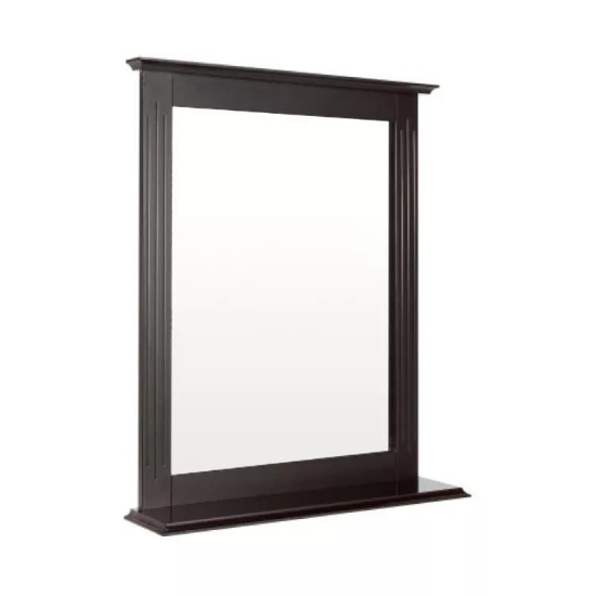 Wall Mounted Bathroom Storage Organizer Cabinet With Shelf - Black