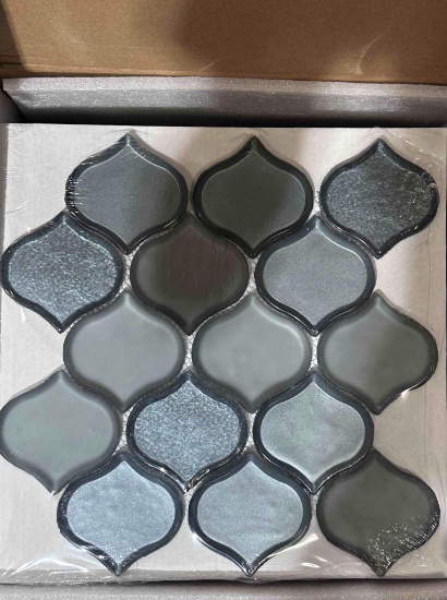 Mosaic Crackle Glass Tile 10 PCS