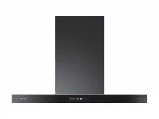 Samsung 36" Bespoke Smart Wall Mount Hood with LCD Display in Clean Deep Charcoal