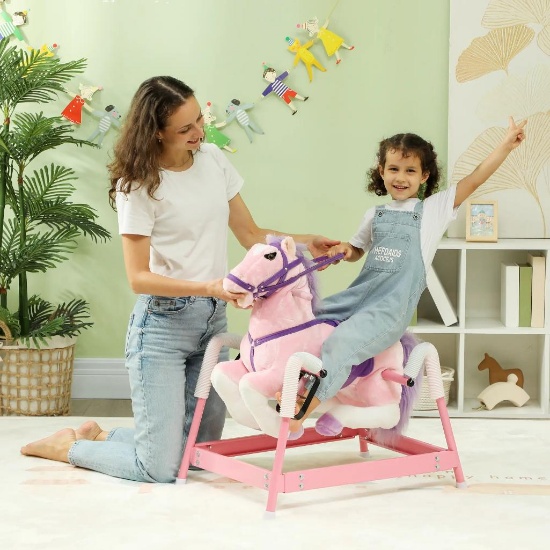 Spring Rocking Horse - pink