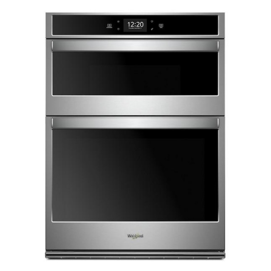 Whirlpool 30" Self-Cleaning Air Fry, Microwave/Wall-Oven Combo Stainless Steel #WOC75EC0HS20