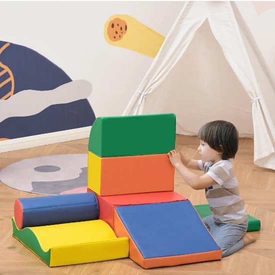 Modular Crawling & Climbing Play Set for 1-3 Years Multi-color
