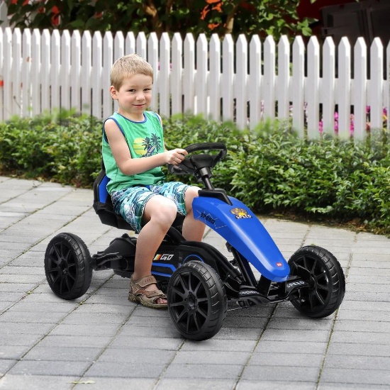 Kids Pedal Go Kart, Blue