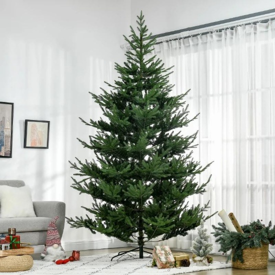 Nordic Pine Hinged Xmas Tree with 1939 Realistic Branches - green