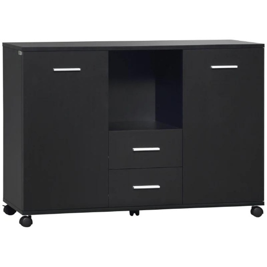 Vinsetto Multifunction Office Filing Cabinet Printer Stand with 2 Drawers, 2 Shelves, & Smooth Count