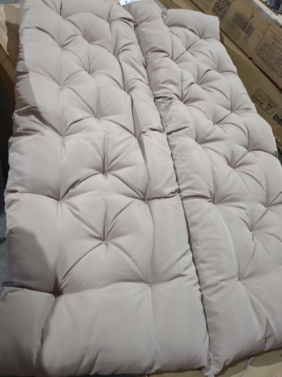 2 Seater Beige Bench Cushion