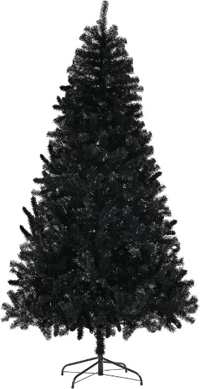 HOMCOM 9ft Tall Artificial Christmas Tree, Unlit Christmas Tree with 2,132 Branch Tips,