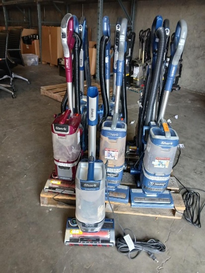 (x9) - Shark Stratos Upright Vacuum with DuoClean (+1 Shark Rotator Pet Lift-Away Vacuum)