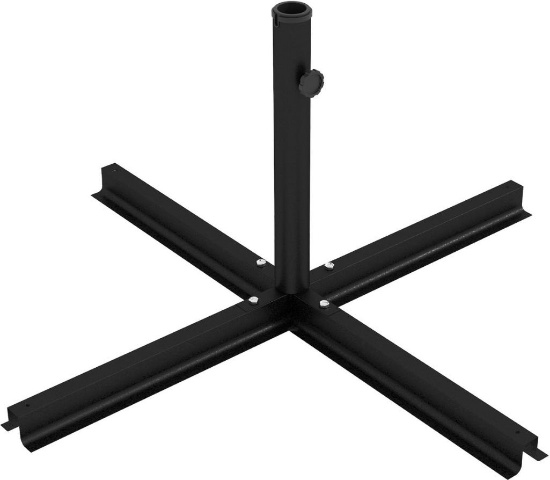 Outsunny 3PC Patio Umbrella Base Stand - Black