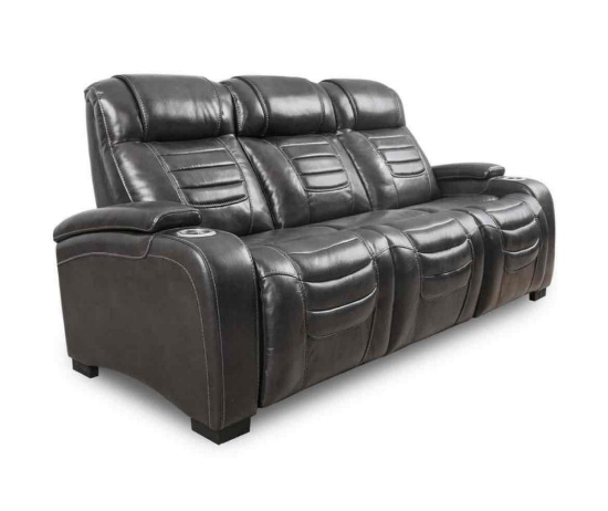 Raylander 89" Leather Power Sofa