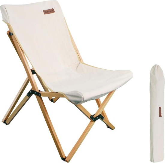 Folding Camping Chair Outdoor, Medium Size - Khaki