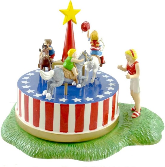 Merrily Round We Go Village Accessory - Ceramic 5.5"