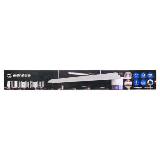Westinghouse 4Ft. LED Linkable Indoor Shop Light, 5000 Lumens, White
