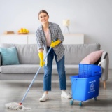 21 Quart Mop Bucket with Wringer - Blue