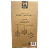 Member's Mark 10ct LED Snowflake Lights, 18', Cool White to Blue