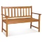 Costway 48-Inches W x 34-Inches H Natural Acacia Garden Bench