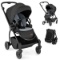 Costway Foldable Infant Stroller with Reversible Seat Reclining Backrest - Black #BC10245BK