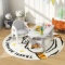 Lightweight Activity Kids Play Table & Chair Set w/Storage Shelf Under Desktop - Grey