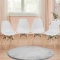 4 PCS Children Chair Set Medieval Style Dining Chairs with Wood Legs - 14.5