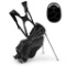 Costway Golf Stand Cart Bag with 6-Way Divider Carry Pockets - black