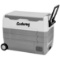 Costway 58 Quarts Car Refrigerator Portable RV Freezer Dual Zone w/ Wheel - Gray