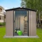 4FTx6FT Outdoor Metal Storage Shed with Sliding Doors & Apex Roof - Beige/Tan PARTIAL (Only box 2