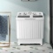 20 lbs Portable Washing Machine with Built-in Gravity Drain- Gray