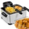 Costway Electric Deep Fryer 5.3QT/21-Cup Stainless Steel 1700W