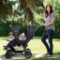 Costway Foldable Twin Baby Double Stroller Lightweight Travel Stroller Infant Pushchair - black