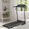 Costway - 1.0HP Folding Treadmill Electric Support Motorized Power Running Machine Trainer - Black