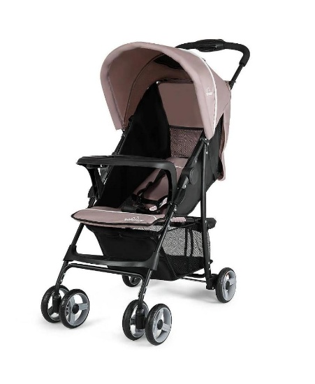 Costway Foldable Lightweight Travel Baby Stroller 0-36 Months Age Group - Coffee Brown #BB4758CF
