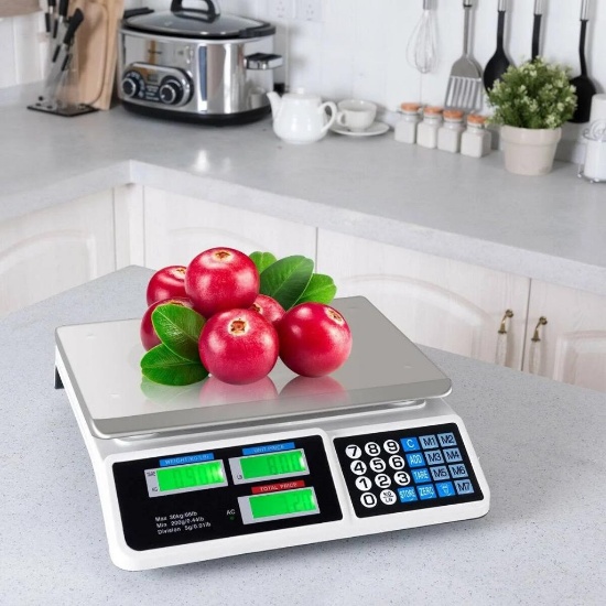Costway 66 lbs Electronic Price Computing Scale with LCD Screen Display EP24723US