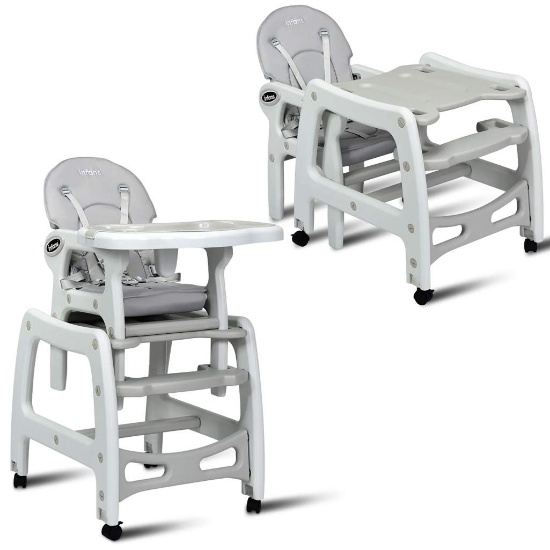 3 in 1 unisex Baby High Chair - Grey BB5604GR