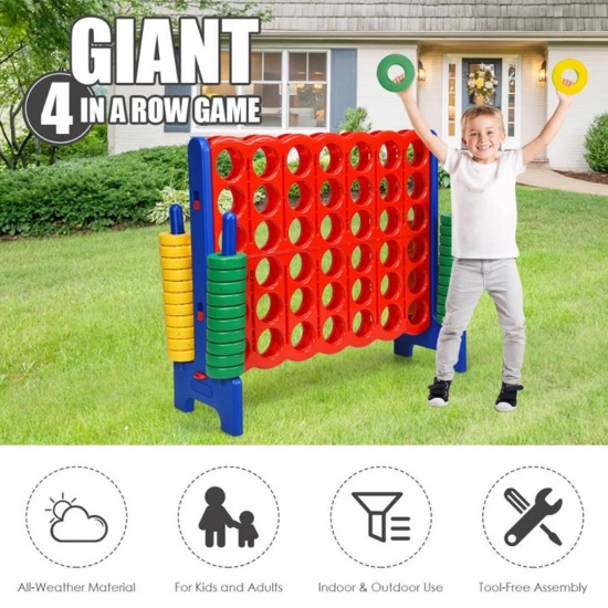 Costway Jumbo 4-to-Score Giant Game Set