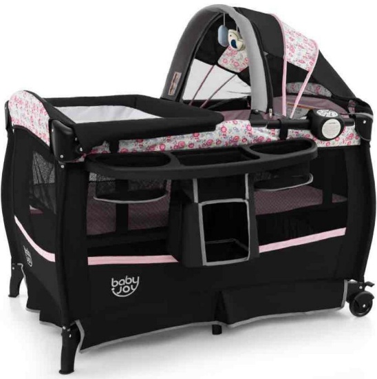 BABY JOY 4 in 1 Portable Pack and Play Center