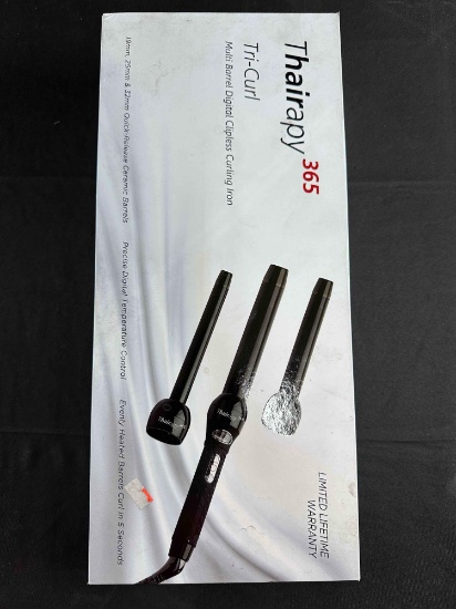 Thairapy 365 Tri-Curl Multi Barrel Digital Clipless Curling Iron