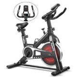 SuperFit Indoor Cycling Bike w/ Adjustable Belt Drive