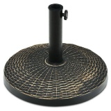 Total Tactic 26.5 lbs Patio Market Umbrella Base Stand - Bronze #OP70850