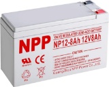 12V 8Ah F2 12Volt Rechargeable Sealed Lead Acid Long Life UPS Battery with F2 terminals #BR1500LCD