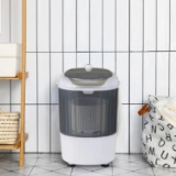 Mini Washing Machine Portable Laundry Washer Semi-Automatic Washer w/Spin Basket