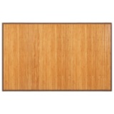 COSTWAY Bamboo Area Rug, 5'x8' Natural Bamboo Floor Mat with Anti-Slip Backing