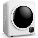 COSTWAY, 13.2 lbs Capacity Front Load Compact Tumble Dryer - White