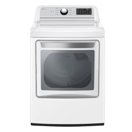 LG EasyLoad 27", 7.3 Cu. Ft. Large Vented Gas Dryer ( White ) Energy Star - White #DLG7401WE